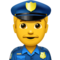 Man Police Officer emoji on Apple